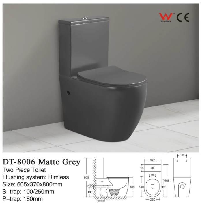 dt8006 danube two pieces toilets