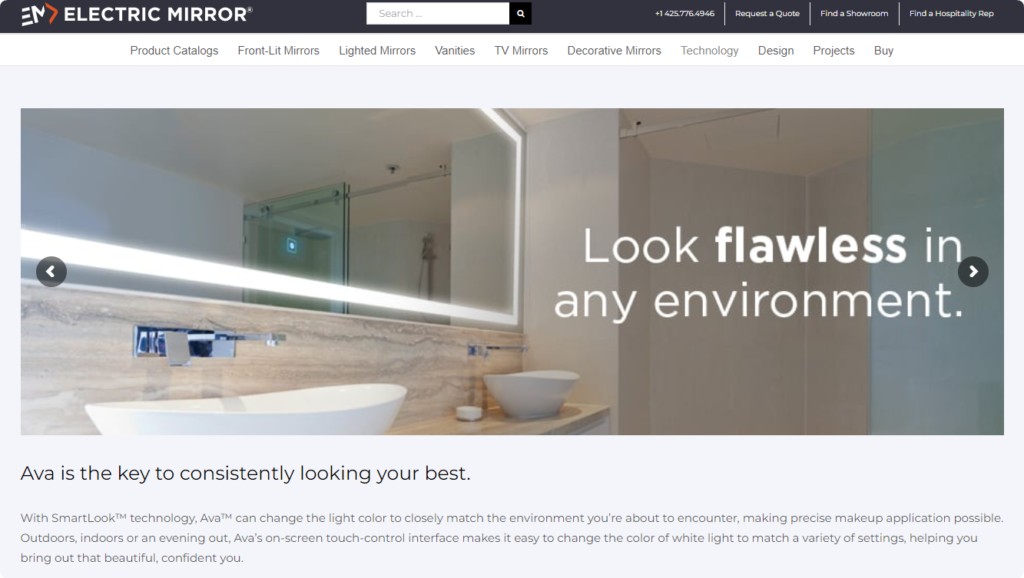 electric mirror ava smart mirror