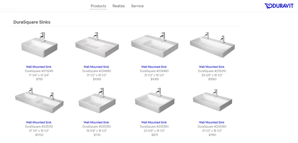 duravit durasquare wall mounted basin