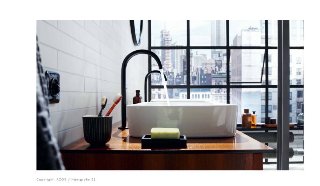 hansgrohe axor one countertop basin