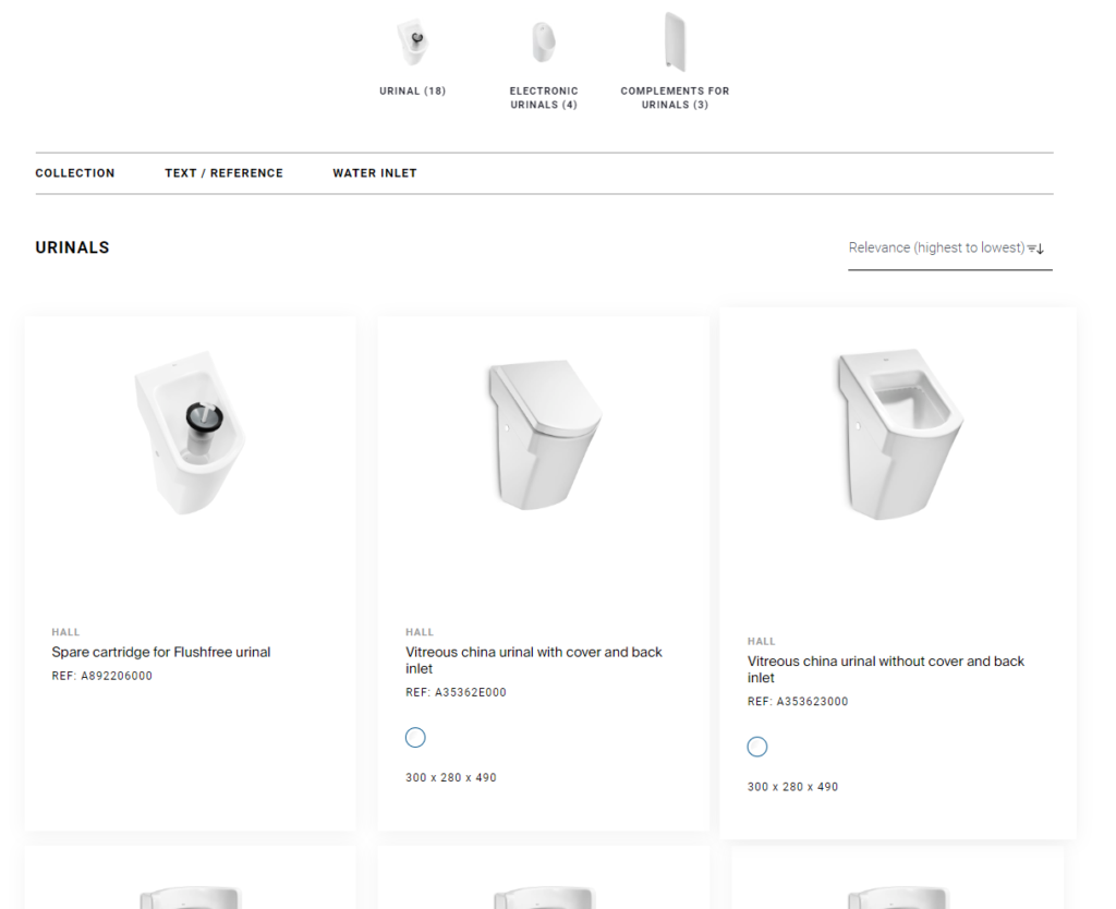 roca urinals