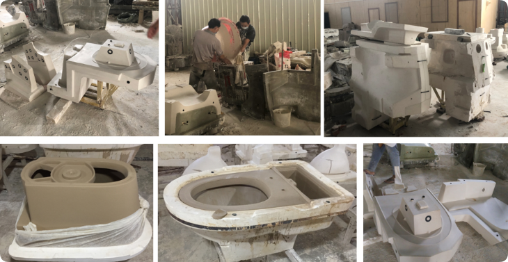 toilet production process