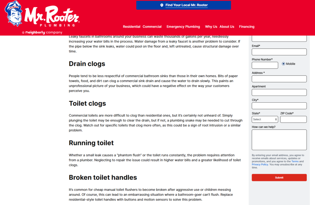 10 most common commercial bathroom problems