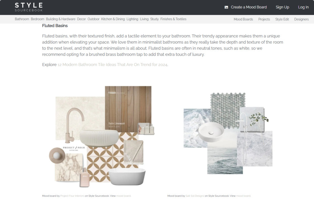 bathroom basin and tapware ideas for 2024