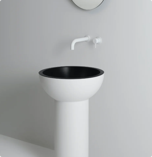 freestanding pedestal basin 600mm