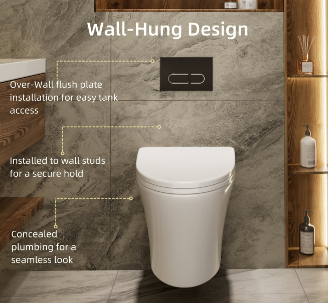 wall hung toilet