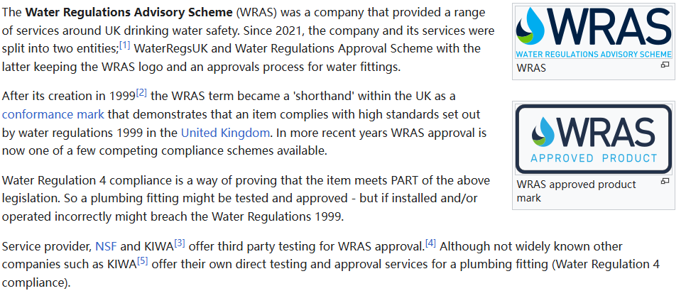 water regulations advisory scheme