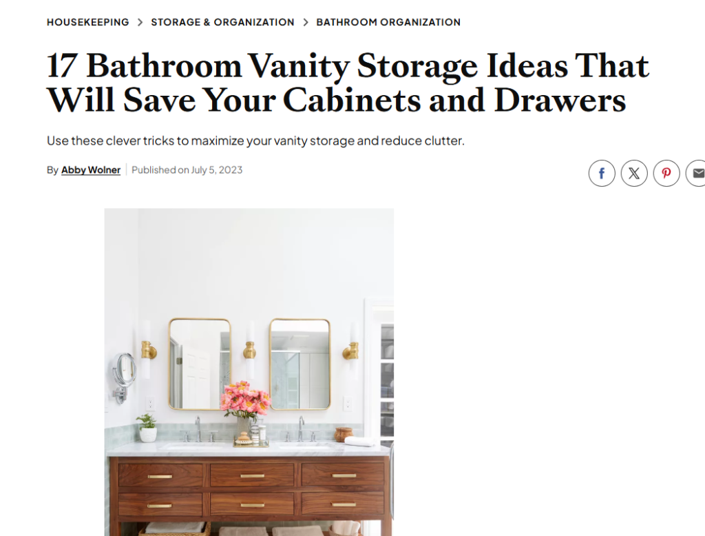 17 bathroom vanity storage ideas