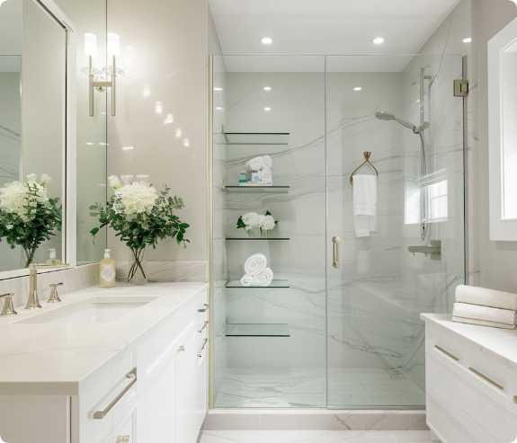 classic white vanity