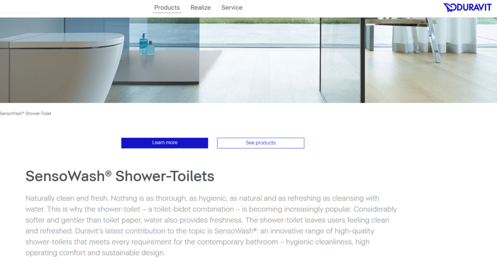 duravit sensowash.