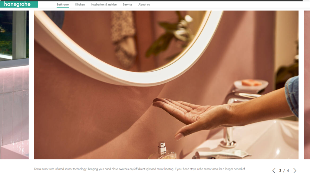hansgrohe metris e vanity mirror