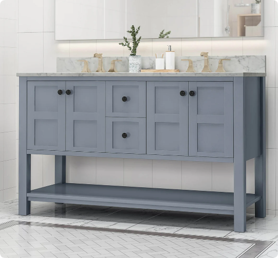 mdf (medium density fiberboard) vanity