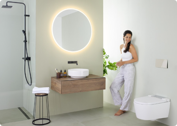 minimalist design in bathroom products