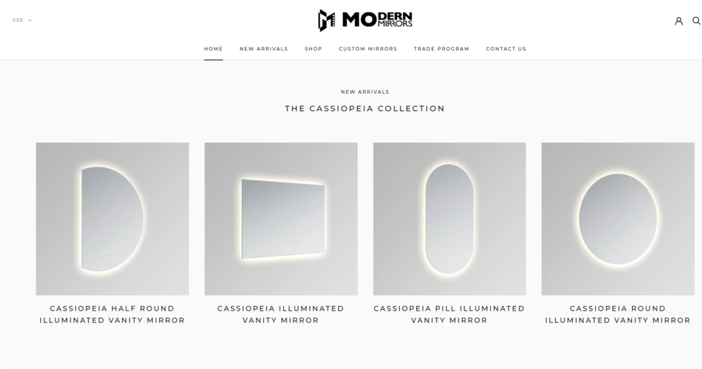 moen gatlin frameless mirror