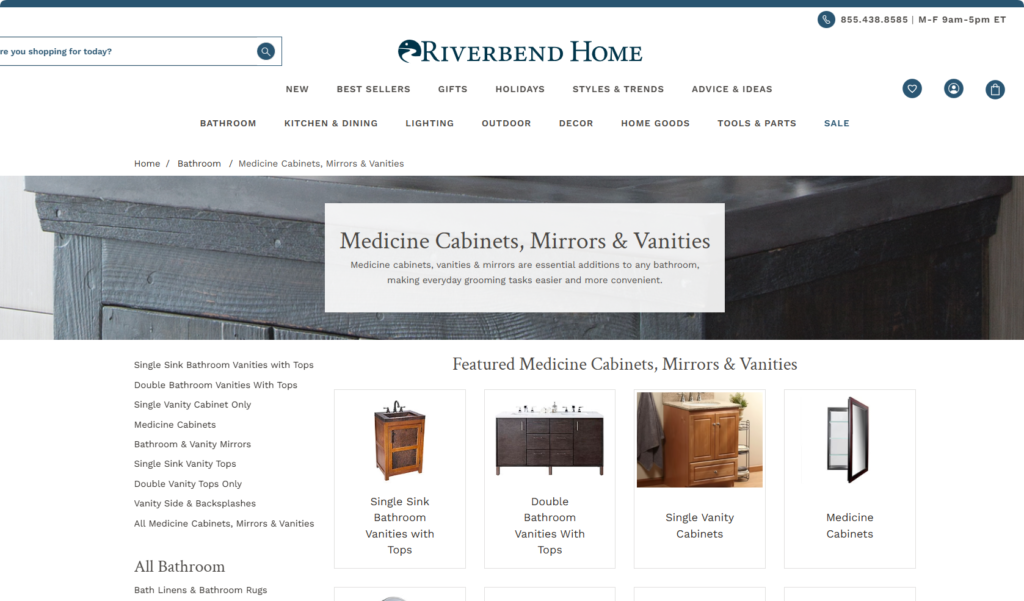 riverbend home vanities