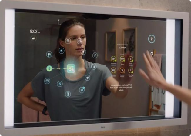 smart mirror bathroom
