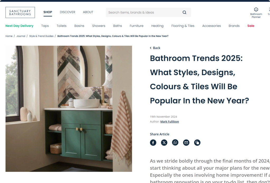 bathroom trends 2025