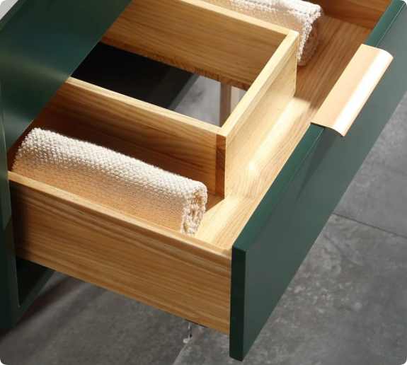 plywood in sustainable bathroom cabinet