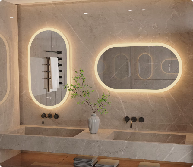 oval smart mirror