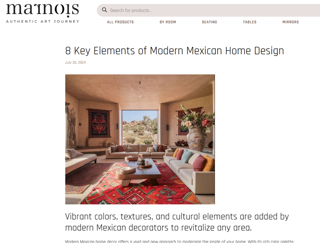 8 key elements of modern mexican home design