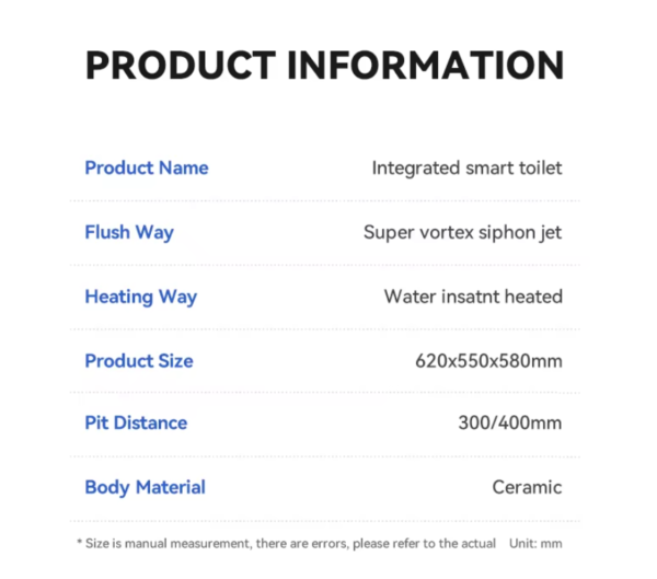 modern bathroom smart toilet black ceramic automatic electronic control bidet wc intelligent toilet ai (copy)