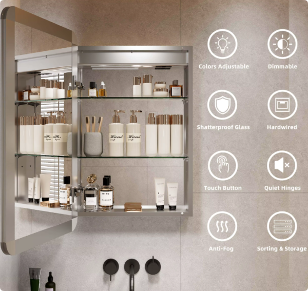Brightness-Adjustment-Anti-Fog-Electrical-Outlets-Usb-Ports-Vanity-Smart-Led-Medicine-Bathroom-With-Light-Toilet-Mirror-Cabinets