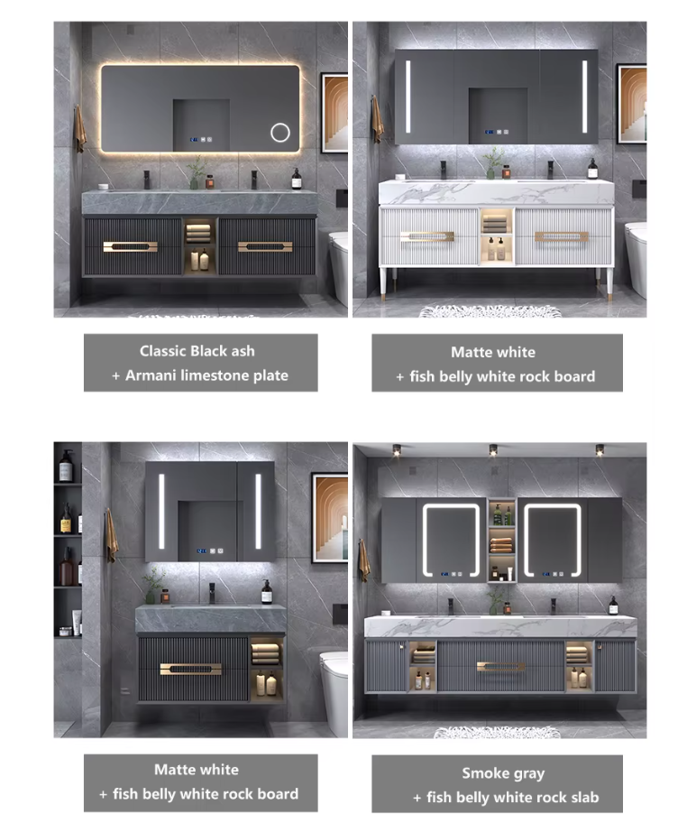 chaozhou quality bathroom furniture waterproof bathroom vanities sink wall mounted bathroom cabinets and vanities set