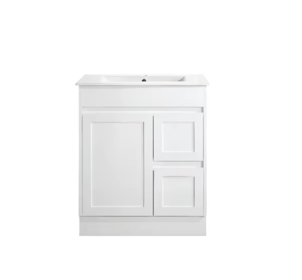 classic white waterproof bathroom cabinet with storage space luxury hotels modern style bathroom cabinet