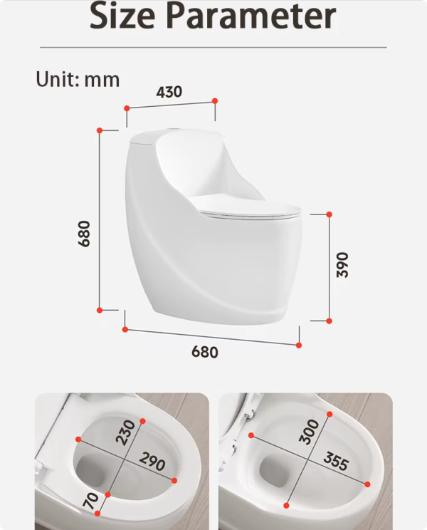bathroom floor mounted ceramic water closet toilets modern western elongate one piece toilet gold (copy)