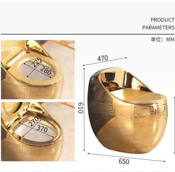 elegant modern sanitary ware siphonic one piece toilet egg toilet bowls bathroom (copy)
