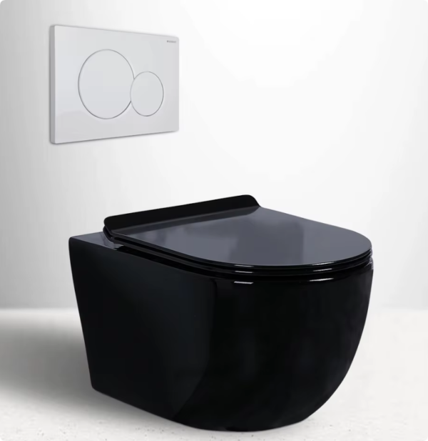 First-Process-Matt-Black-Color-Wall-Hung-Toilet-Ceramic-Rimless-Toilet-One-Piece-Toilet-for-Bathroom