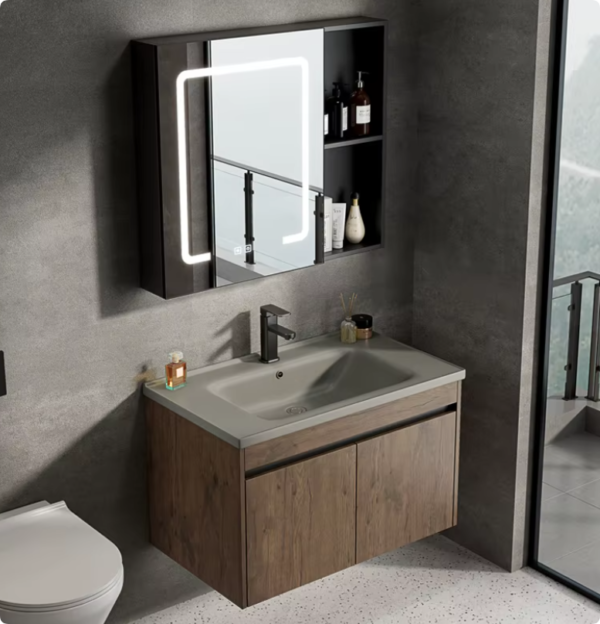 furniture bathroom vanity aluminium honeycomb bathroom cabinet with sink bathroom sink cabinet set with hotel