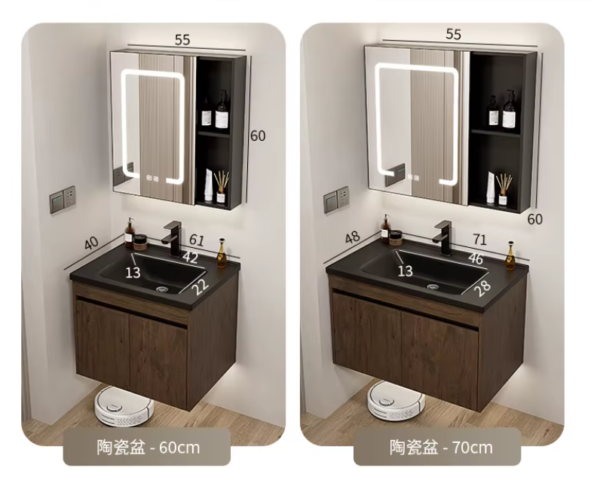 furniture bathroom vanity aluminium honeycomb bathroom cabinet with sink bathroom sink cabinet set with hotel