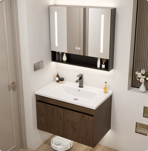 Furniture Bathroom Vanity Aluminium Honeycomb Bathroom Cabinet With Sink Bathroom Sink Cabinet Set with Hotel