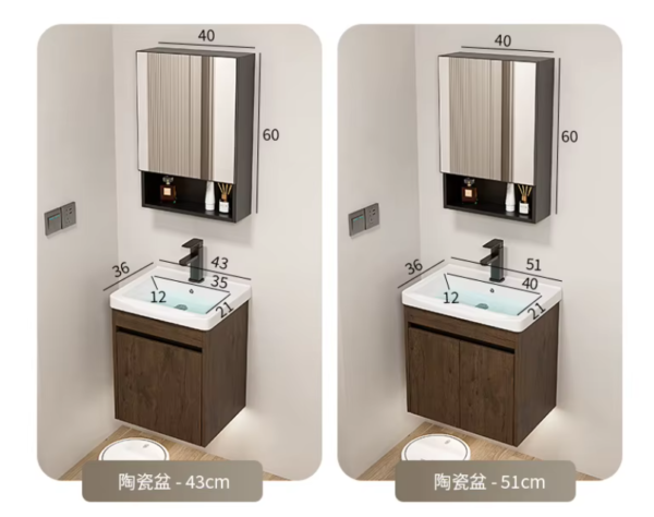 furniture bathroom vanity aluminium honeycomb bathroom cabinet with sink bathroom sink cabinet set with hotel