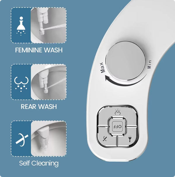 good price mechanical non electric bidet toilet seat custom retractable dual nozzle bidet attachment for bathroom
