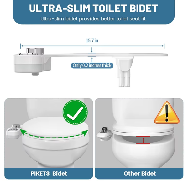 good price mechanical non electric bidet toilet seat custom retractable dual nozzle bidet attachment for bathroom