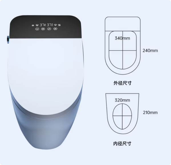 high end automatic flush sanitary ware automatic bathroom water closet wc intelligent smart toilet for home