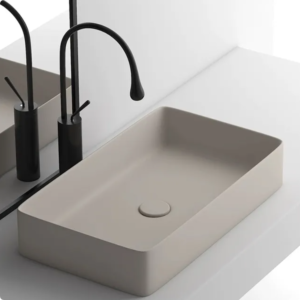 Hot Sale Sanitary Ware square Rectangle Lavabo Ceramic Hand Wash Basin Bathroom Cabinet Counter Top Vessel Sink basins