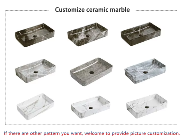 hot sale sanitary ware square rectangle lavabo ceramic hand wash basin bathroom cabinet counter top vessel sink basins