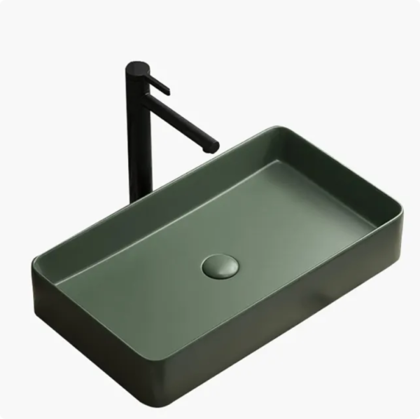 hot sale sanitary ware square rectangle lavabo ceramic hand wash basin bathroom cabinet counter top vessel sink basins