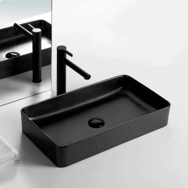 hot sale sanitary ware square rectangle lavabo ceramic hand wash basin bathroom cabinet counter top vessel sink basins