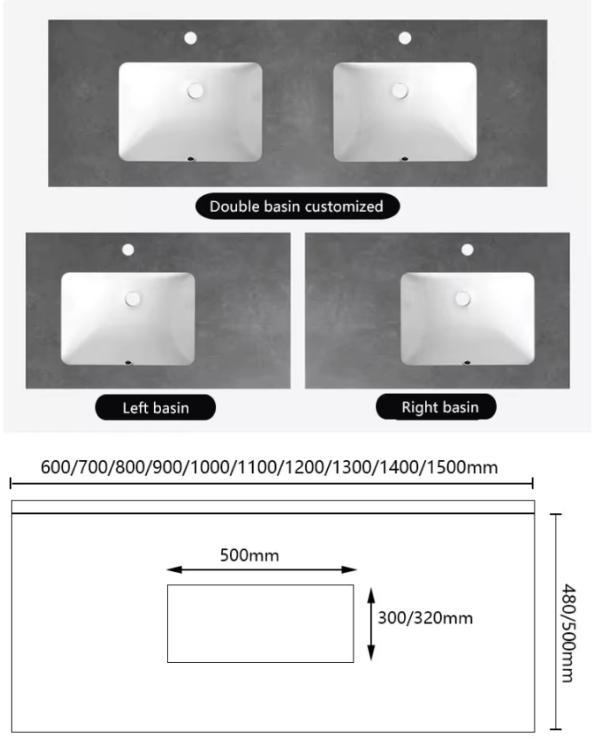 hotel floating marble ceramic countertop integrated wash basin modern rock slab under counter bathroom sink basin