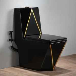 Luxury-Diamond-Shape-Bathroom-Ceramic-Colors-One-Piece-Toilet-black