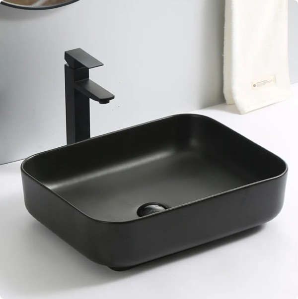 lavamanos rectangular design white ceramic counter bathroom sink wc wash basin for hotel villa