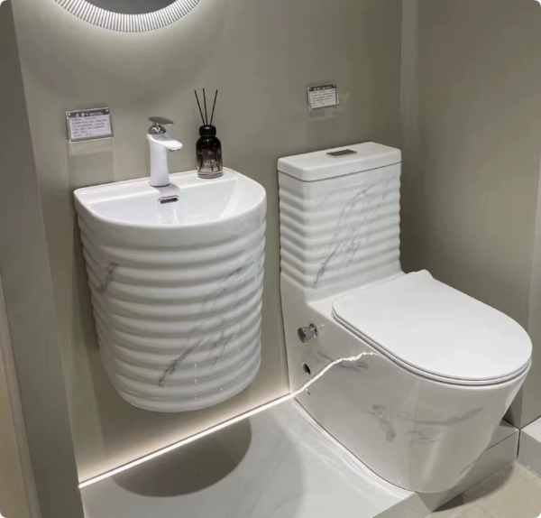luxury modern one piece marble toilet new wave pattern gold silver line color glazed black ceramic sanitary ware toilet