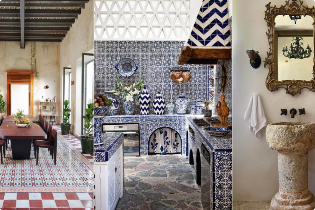 mexican elements bathroom