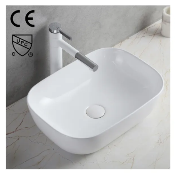 modern luxury design round art washbasin hotel hand wash basin white and gold bathroom vanity sink ceramic basin for bathroom (copy)