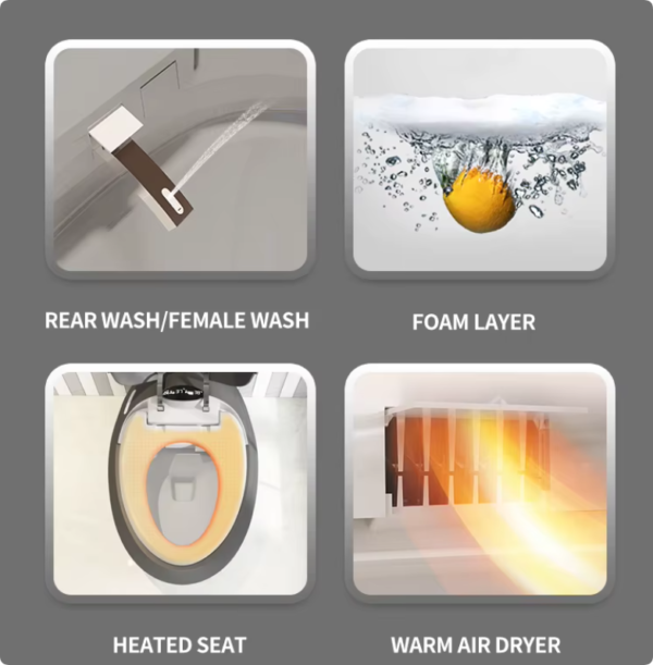 modern style luxury smart toilet tankless automatic flush toilet multifunction intelligent toilets