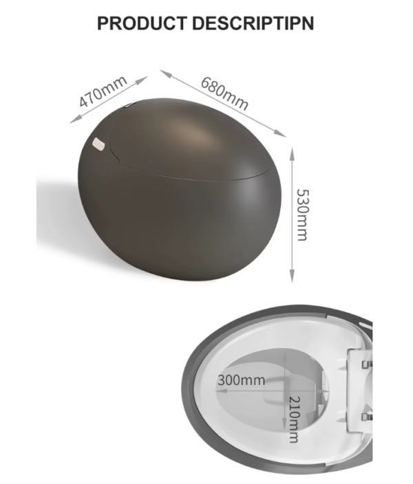 modern style luxury smart toilet tankless automatic flush toilet multifunction intelligent toilets
